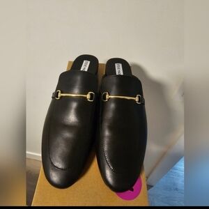 Steve Madden Metallic loafer-slide